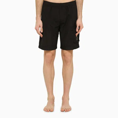C.p. Company Nylon Bermuda Shorts In Black