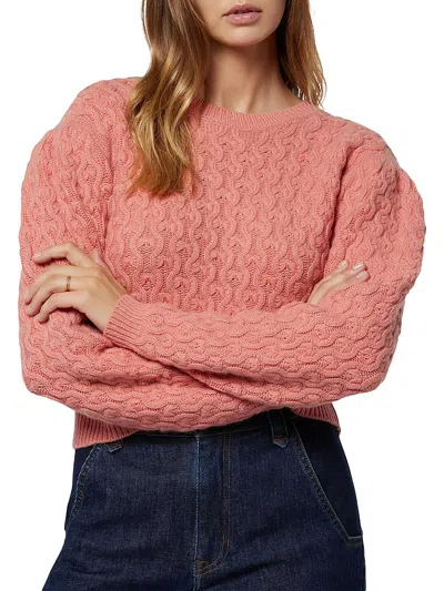 Joie Womens Wool Cashmere Pullover Sweater In Pink