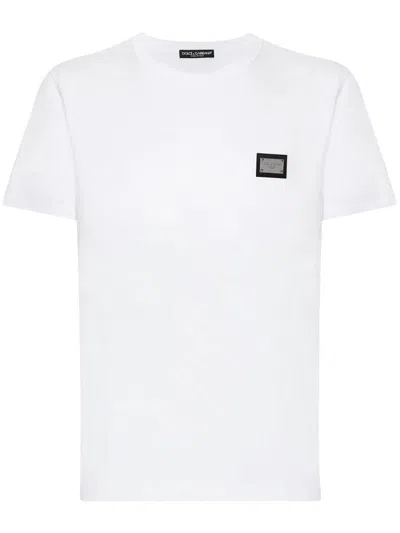 Dolce & Gabbana Dg Essentials Crew Neck T-shirt In White