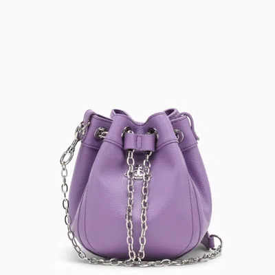 Vivienne Westwood Small Chrissy Faux Leather Bucket Bag In Purple