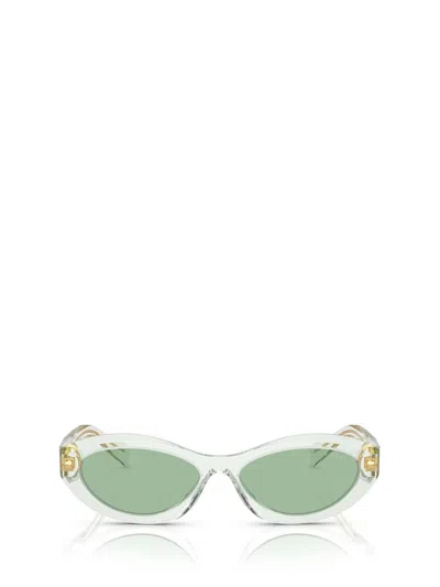 Prada Eyewear Sunglasses In Transparent Mint