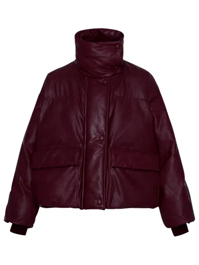 Stella Mccartney Oversized Quilted Puffer Jacket In Bordeaux