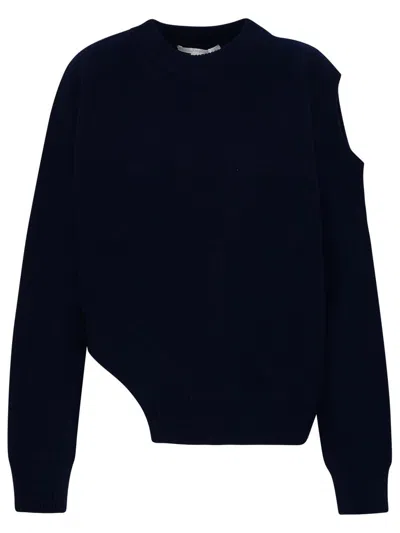 Stella Mccartney Blue Cashmere Sweater In Navy