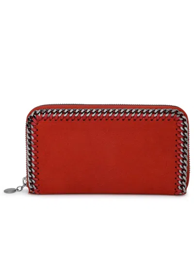 Stella Mccartney Recycled Polyester Wallet In Red