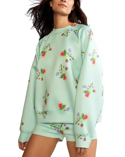 Cynthia Rowley Bonded Pullover In Green