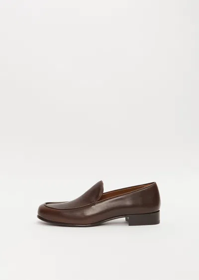 The Row Flynn Loafer In Brown
