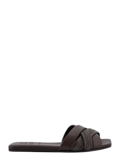 Brunello Cucinelli Sandals In Brown