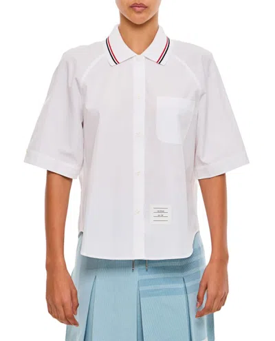 Thom Browne Ss Polo Shirt In White