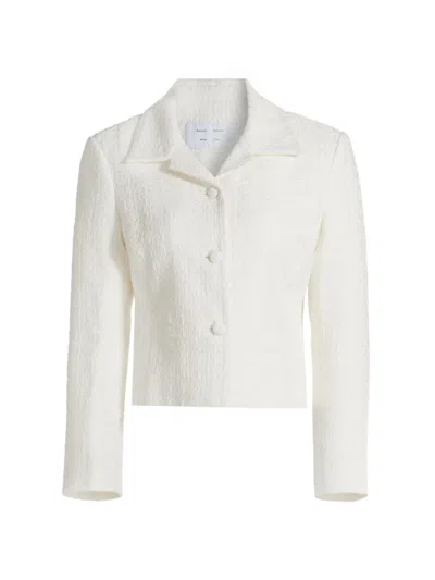 Proenza Schouler White Label Quinn Tweed Jacket In Ivory