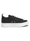 Courrèges Canvas 01 Embroidered-logo Sneakers In Black