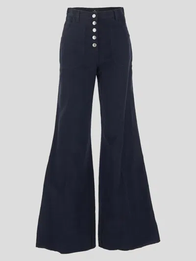 Etro High-waist Flared Jeans In Blue