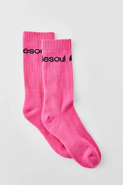 Doublesoul High Crew Sock In Pink, Women's At Urban Outfitters