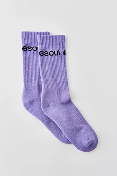 Doublesoul High Crew Sock In Purple, Women's At Urban Outfitters