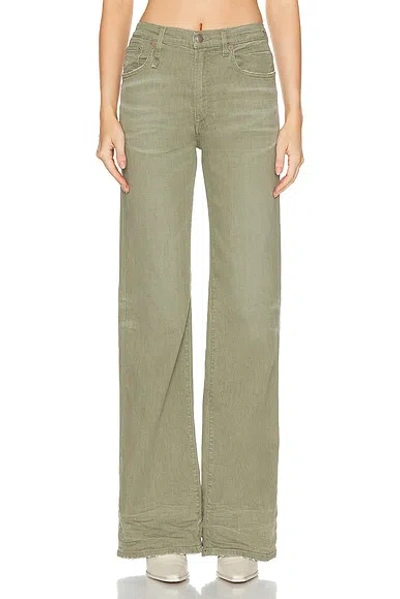 R13 Women's Jane High-rise Flared Jeans In Olive Green