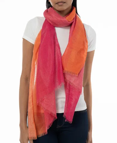 Inc International Concepts Women's Ombre Metallic Scarf, Created For Macy's In Sunset