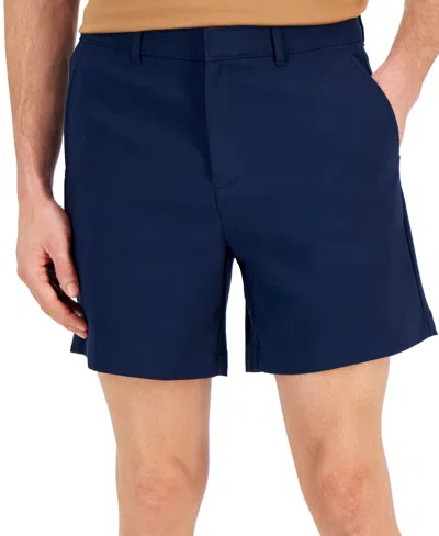 Alfani Men's Updated Tech Performance 6" Shorts, Created For Macy's In Neo Navy