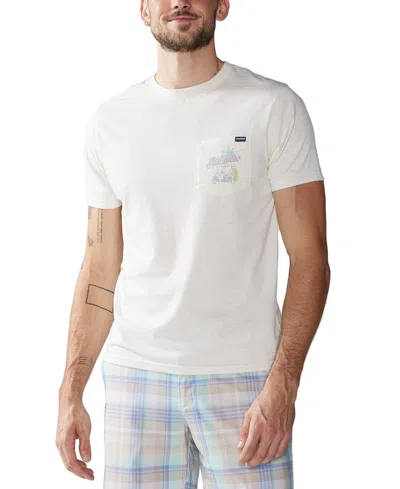 Chubbies Men's The Par-tee Logo Graphic Pocket T-shirt In Off White Heather