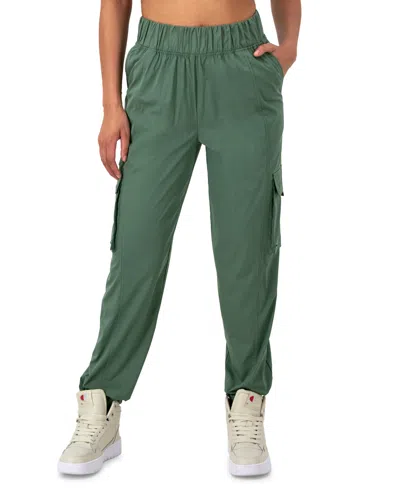 Champion Women's Full-length Mid-rise Cargo Pants In Nurture Green