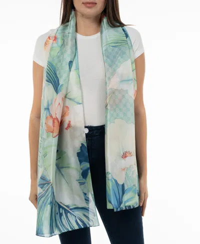 Giani Bernini Women's Tropical Floral Scarf In Sage