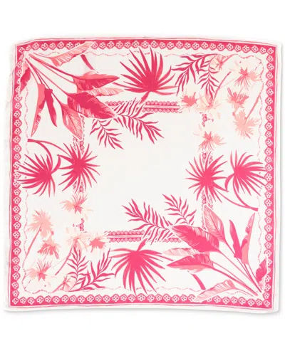Inc International Concepts Women's Tropical-print Bandana Square, Created For Macy's In Magenta