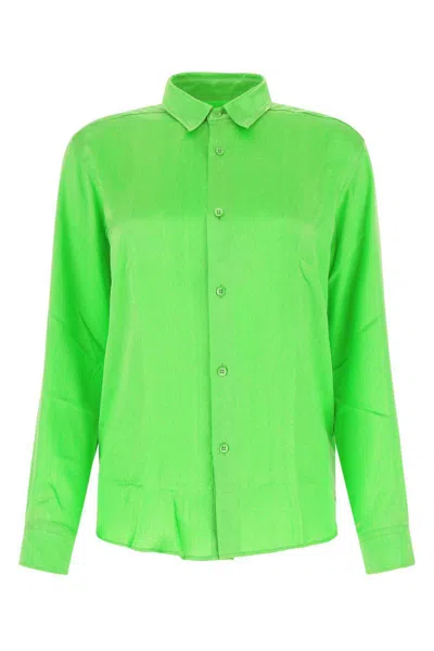 Ami Alexandre Mattiussi Ami Shirts In Green