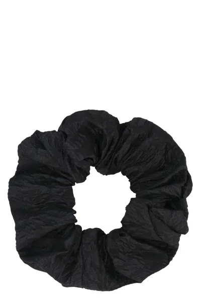 Ganni Black Polyester Blend Scrunchie