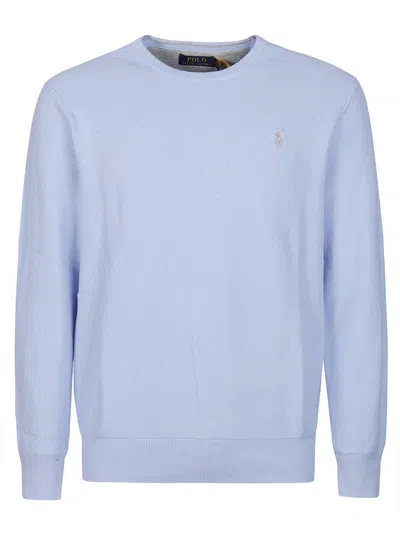 Polo Ralph Lauren Long Sleeve Sweater In Blue Hyacinth