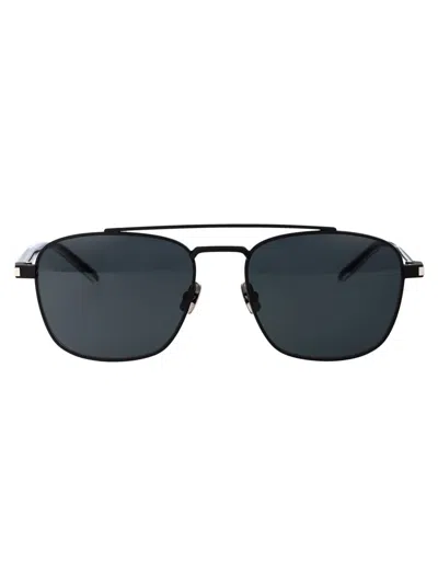 Saint Laurent Sunglasses In 001 Black Crystal Black