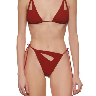 Palmiza Rua String Bikini Set In Red