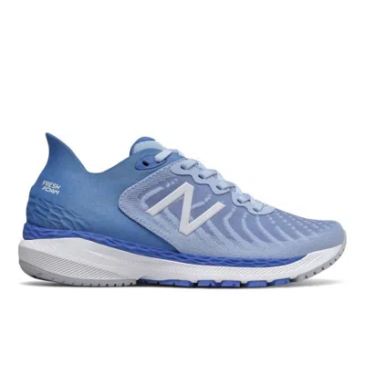 New Balance Womens Fresh Foam 860v11 Running Shoes - Medium Width In Frost/faded Cobalt In Blue