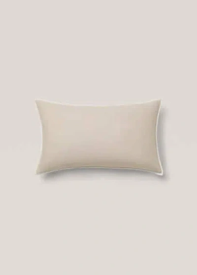 Mango Home Linen Cushion Cover With Trim 30x50cm Sand In Neutral