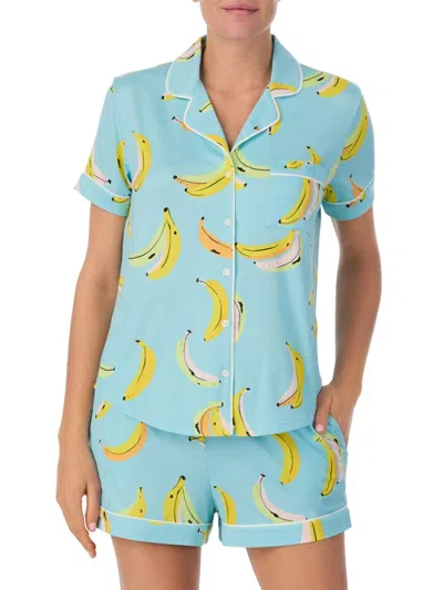 Kate Spade Print Short Pajamas In Bananas