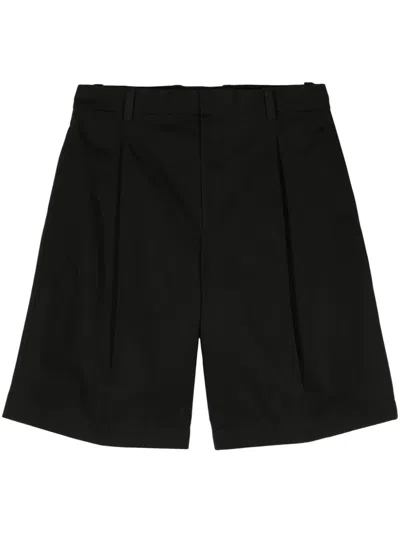 Jil Sander Loose-fit Cotton Shorts In Black