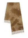 Acne Studios Men's Tie-dye Wool Scarf In Khaki Green