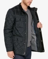 COLE HAAN MIXED MEDIA QUILTED JACKET