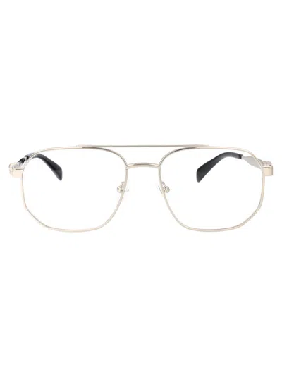 Alexander Mcqueen Optical In 003 Silver Silver Transparent