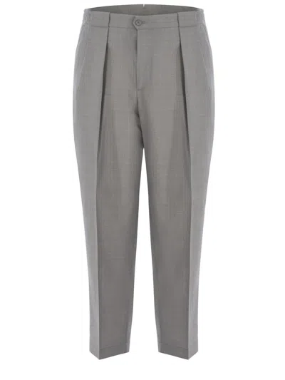 Briglia 1949 Trousers Briglia Portobello In Wool Blend In Grey