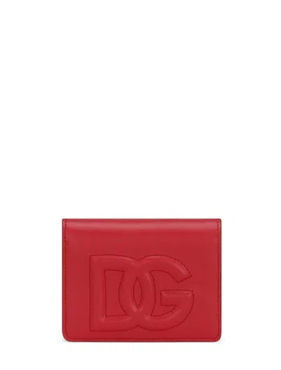 Dolce & Gabbana Red Leather Wallet