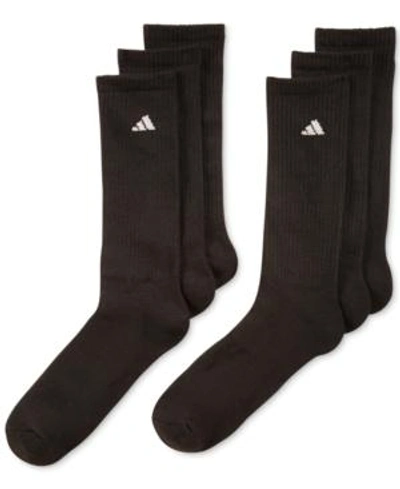 ADIDAS ORIGINALS MEN'S CUSHIONED ATHLETIC 6-PACK CREW SOCKS