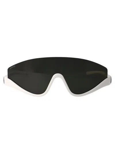 Gucci Sunglasses In 007 White White Grey