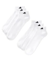 ADIDAS ORIGINALS MEN'S LOW-CUT CUSHIONED EXTENDED SIZE SOCKS, 6 PACK