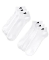 Adidas Originals Men's Low-cut Cushioned Extended Size Socks, 6 Pack In White