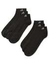 ADIDAS ORIGINALS MEN'S LOW-CUT CUSHIONED EXTENDED SIZE SOCKS, 6 PACK