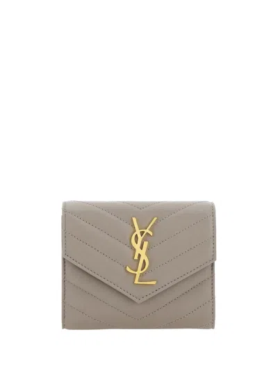 Saint Laurent Wallets In Grey