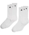 ADIDAS ORIGINALS MEN'S CUSHIONED ATHLETIC 6-PACK CREW SOCKS