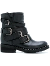 ASH boots with buckles and studs detail,F17TRAPS0112321830