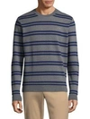 LACOSTE Striped Cotton Sweatshirt