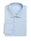 BRIONI Textured Cotton Dress Shirt,0400095697289