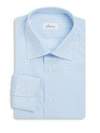 BRIONI Cotton Long Sleeve Dress Shirt,0400095697415