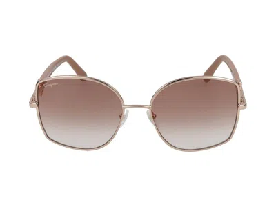 Ferragamo Salvatore  Eyewear Butterfly Frame Sunglasses In Multi